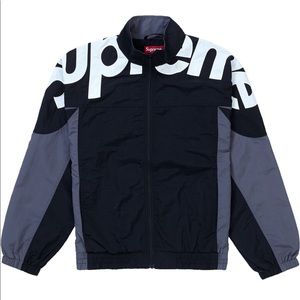 shoulder logo track jacket